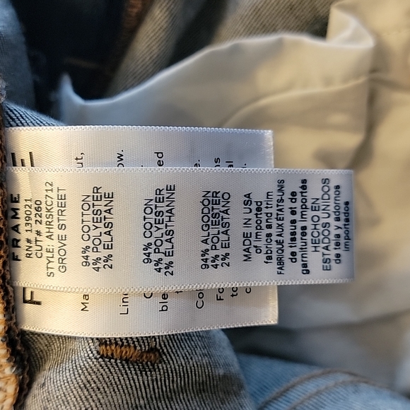 Frame Ali High Rise Cigarette Skinny Jean- 27 - Picture 13 of 13